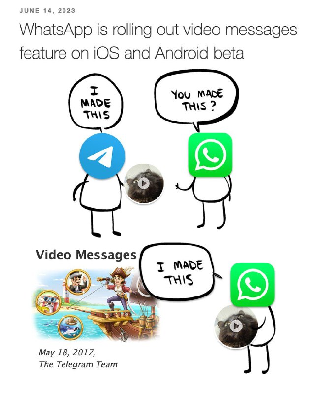 WhatsApp 正在 iOS 和 Android 测试版上推出视频消息功能WhatsApp 在 iOS 和 Android 的最新 Beta 更新中引入了一项名为视频消息的新功能，使分享短视频的能力长达 60 秒