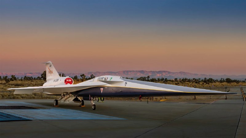 NASA的X-59“安静”超音速飞机完成首飞X-59 是美国宇航局的实验性新型喷气式飞机，旨在突破音障，且不会产生超音速飞行中常见的雷鸣般的音爆